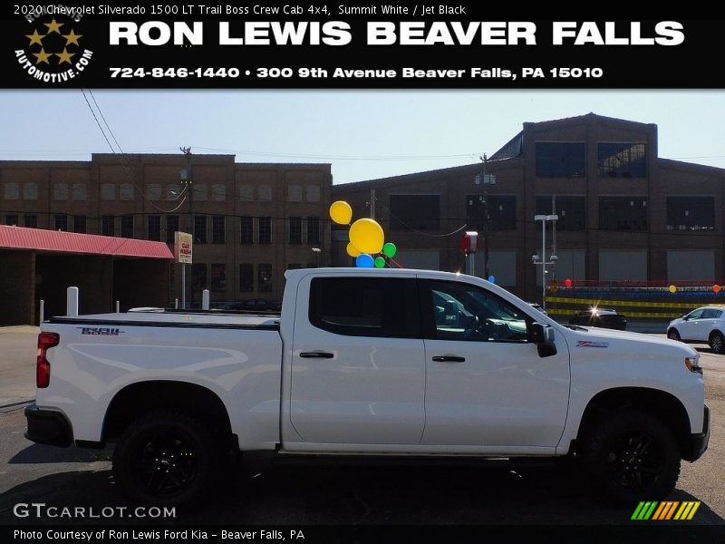 Summit White / Jet Black 2020 Chevrolet Silverado 1500 LT Trail Boss Crew Cab 4x4