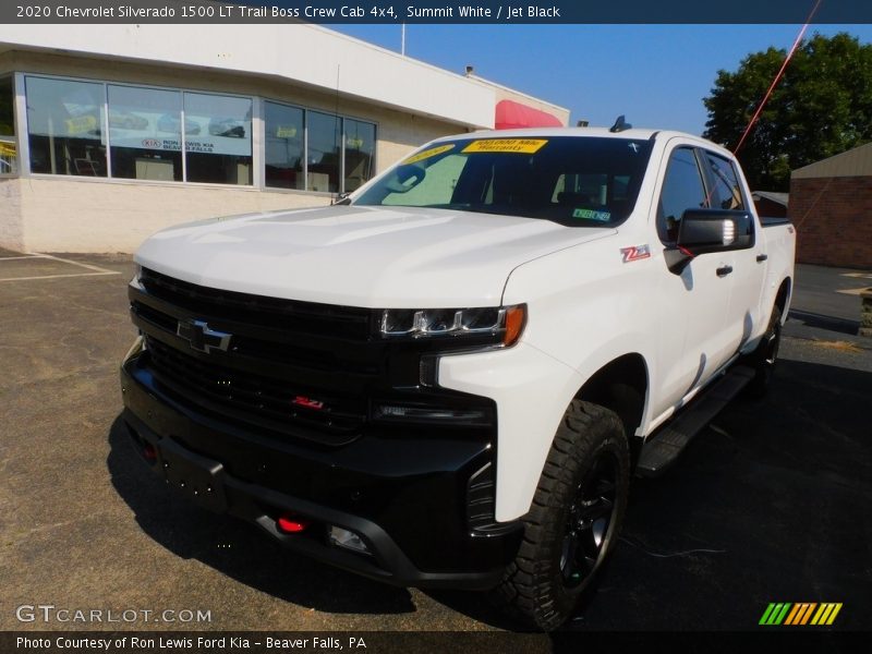 Summit White / Jet Black 2020 Chevrolet Silverado 1500 LT Trail Boss Crew Cab 4x4