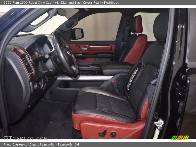 Diamond Black Crystal Pearl / Red/Black 2020 Ram 1500 Rebel Crew Cab 4x4