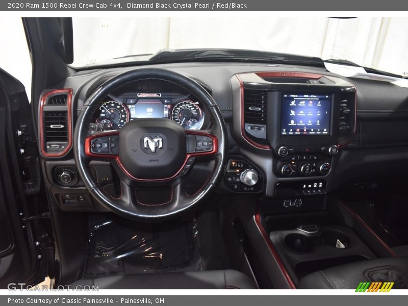 Diamond Black Crystal Pearl / Red/Black 2020 Ram 1500 Rebel Crew Cab 4x4