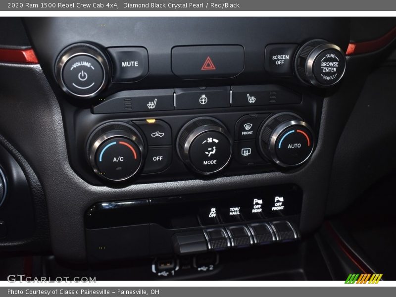 Diamond Black Crystal Pearl / Red/Black 2020 Ram 1500 Rebel Crew Cab 4x4