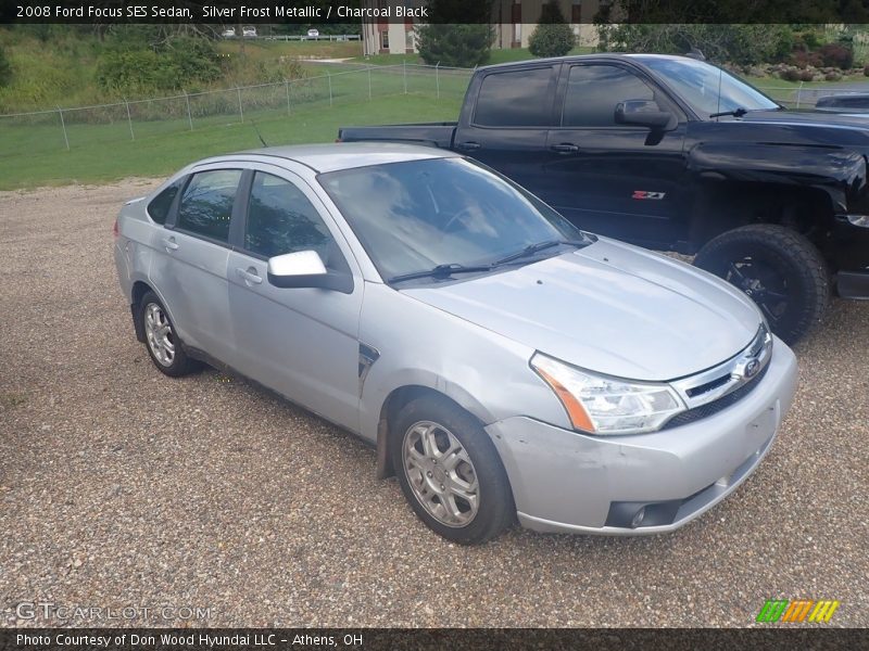 Silver Frost Metallic / Charcoal Black 2008 Ford Focus SES Sedan