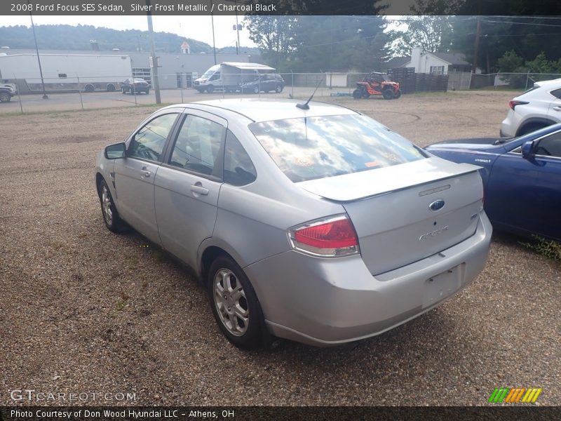Silver Frost Metallic / Charcoal Black 2008 Ford Focus SES Sedan
