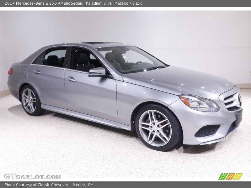 Paladium Silver Metallic / Black 2014 Mercedes-Benz E 350 4Matic Sedan