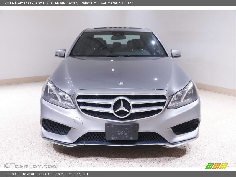 Paladium Silver Metallic / Black 2014 Mercedes-Benz E 350 4Matic Sedan