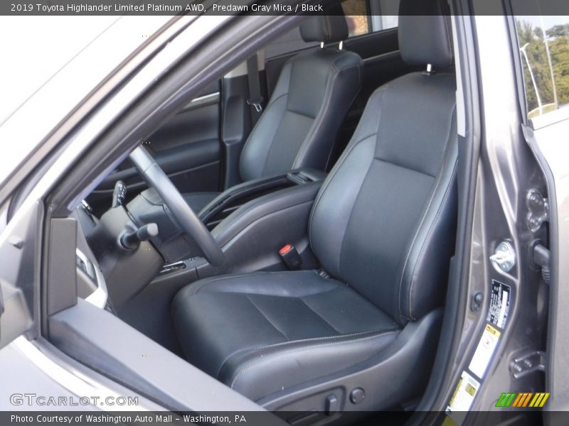 Predawn Gray Mica / Black 2019 Toyota Highlander Limited Platinum AWD