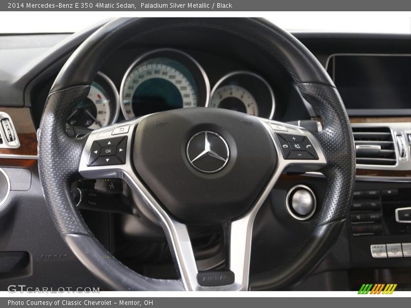 Paladium Silver Metallic / Black 2014 Mercedes-Benz E 350 4Matic Sedan