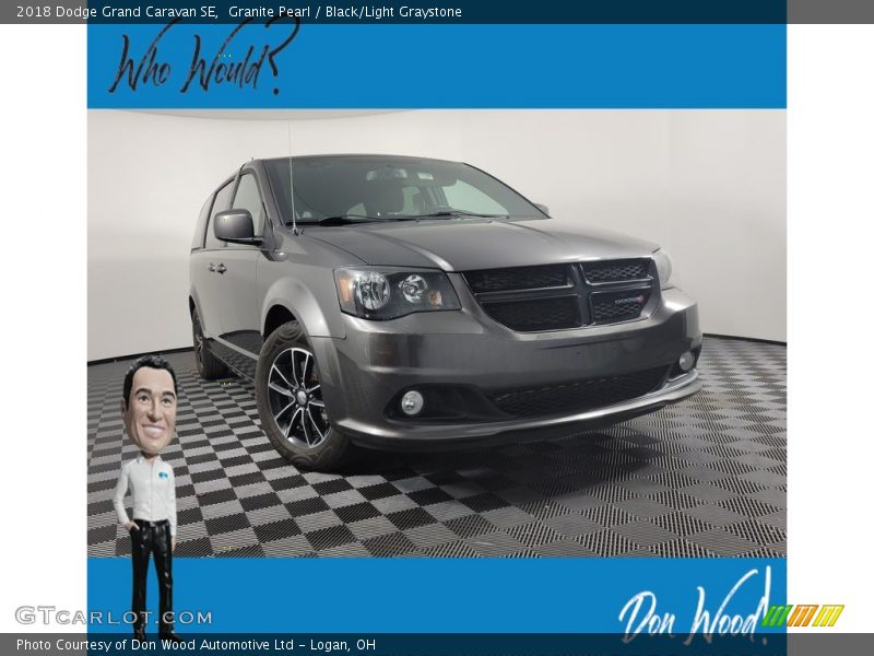 Granite Pearl / Black/Light Graystone 2018 Dodge Grand Caravan SE