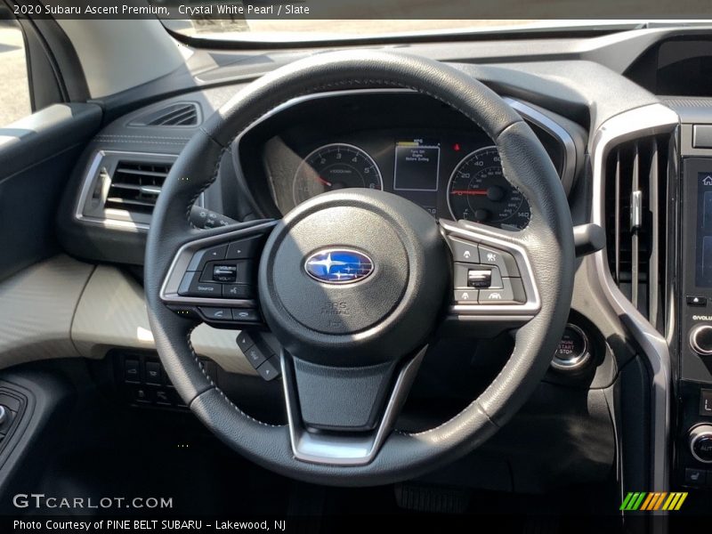 Crystal White Pearl / Slate 2020 Subaru Ascent Premium