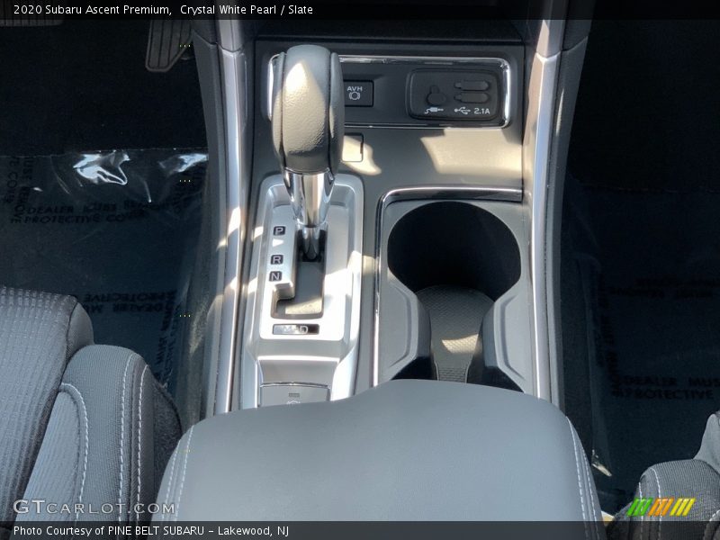 Crystal White Pearl / Slate 2020 Subaru Ascent Premium