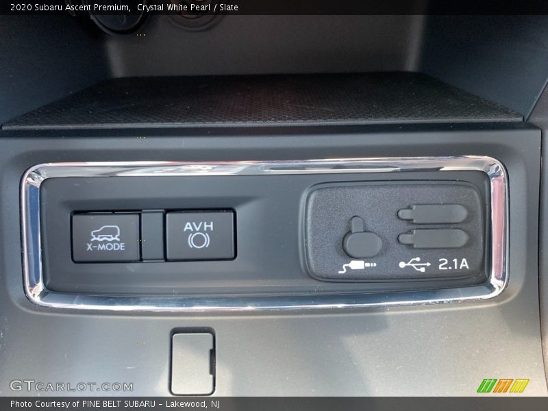 Crystal White Pearl / Slate 2020 Subaru Ascent Premium