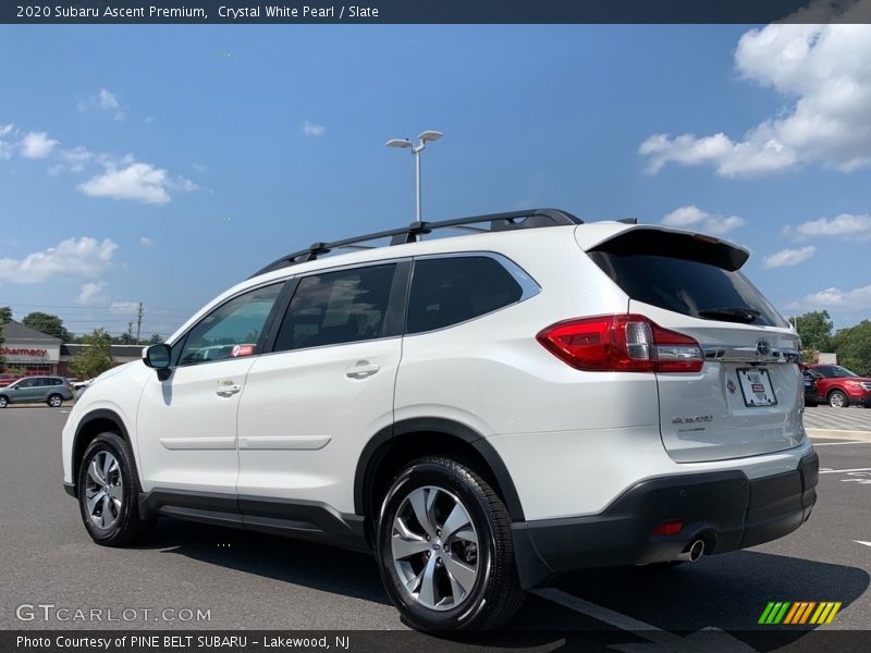 Crystal White Pearl / Slate 2020 Subaru Ascent Premium