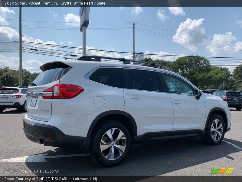 Crystal White Pearl / Slate 2020 Subaru Ascent Premium