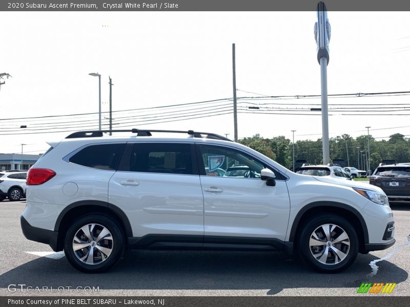 Crystal White Pearl / Slate 2020 Subaru Ascent Premium