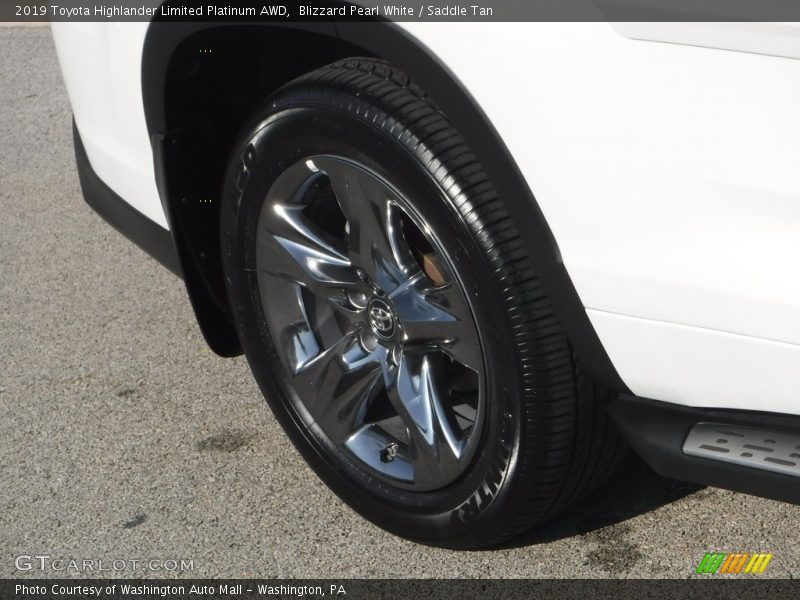 Blizzard Pearl White / Saddle Tan 2019 Toyota Highlander Limited Platinum AWD
