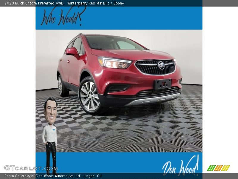 Winterberry Red Metallic / Ebony 2020 Buick Encore Preferred AWD