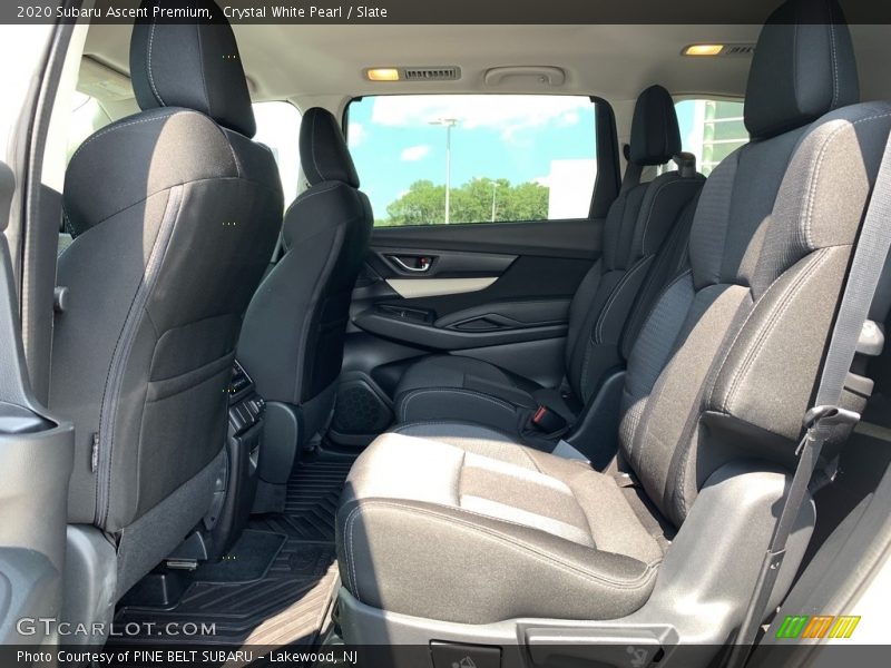 Crystal White Pearl / Slate 2020 Subaru Ascent Premium