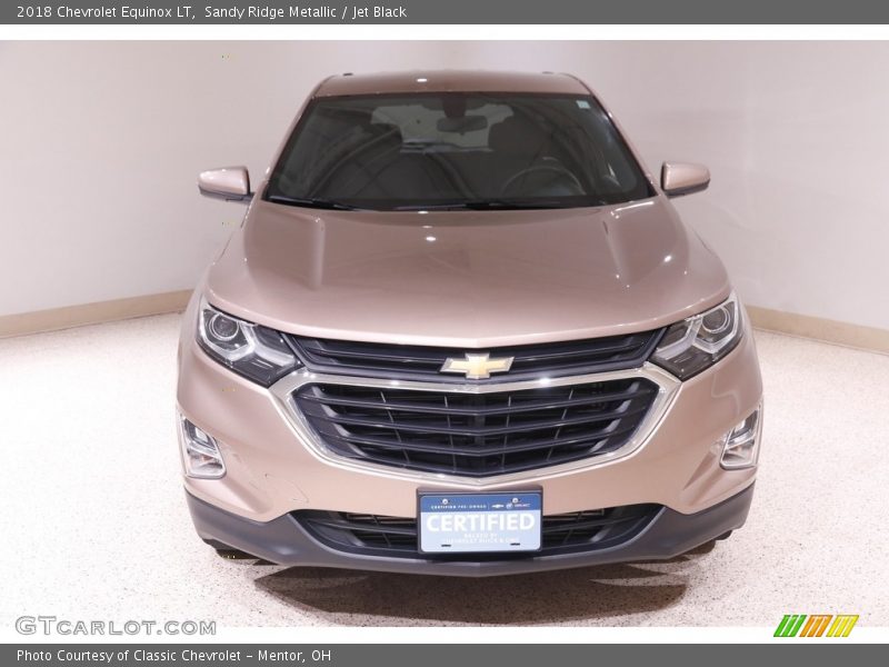 Sandy Ridge Metallic / Jet Black 2018 Chevrolet Equinox LT