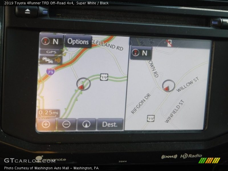 Super White / Black 2019 Toyota 4Runner TRD Off-Road 4x4