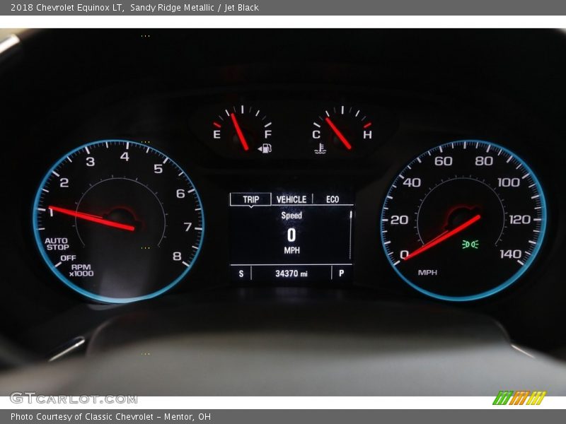 Sandy Ridge Metallic / Jet Black 2018 Chevrolet Equinox LT