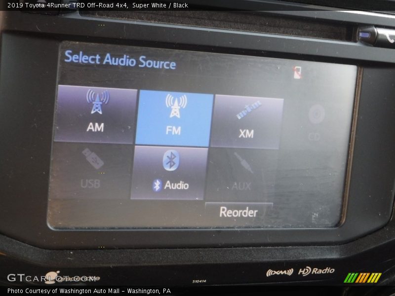 Super White / Black 2019 Toyota 4Runner TRD Off-Road 4x4