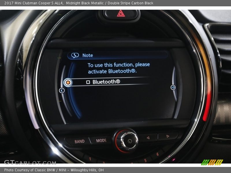 Midnight Black Metallic / Double Stripe Carbon Black 2017 Mini Clubman Cooper S ALL4