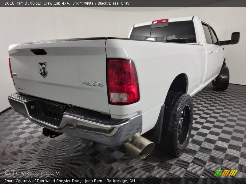 Bright White / Black/Diesel Gray 2018 Ram 3500 SLT Crew Cab 4x4