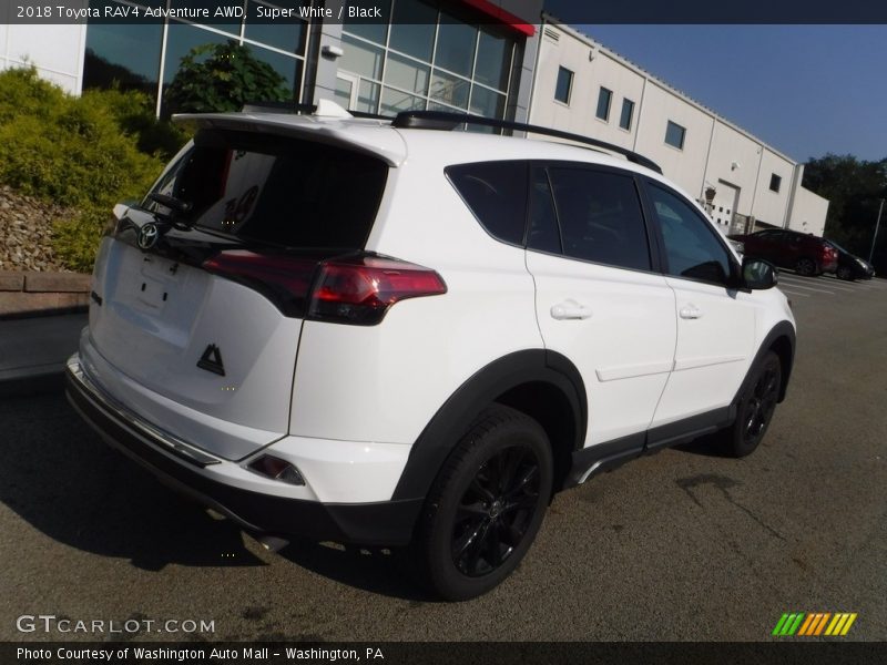Super White / Black 2018 Toyota RAV4 Adventure AWD