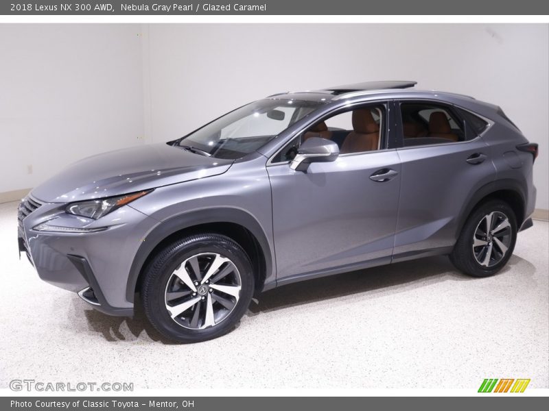 Nebula Gray Pearl / Glazed Caramel 2018 Lexus NX 300 AWD