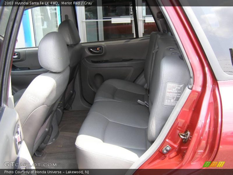 Merlot Red / Gray 2003 Hyundai Santa Fe LX 4WD
