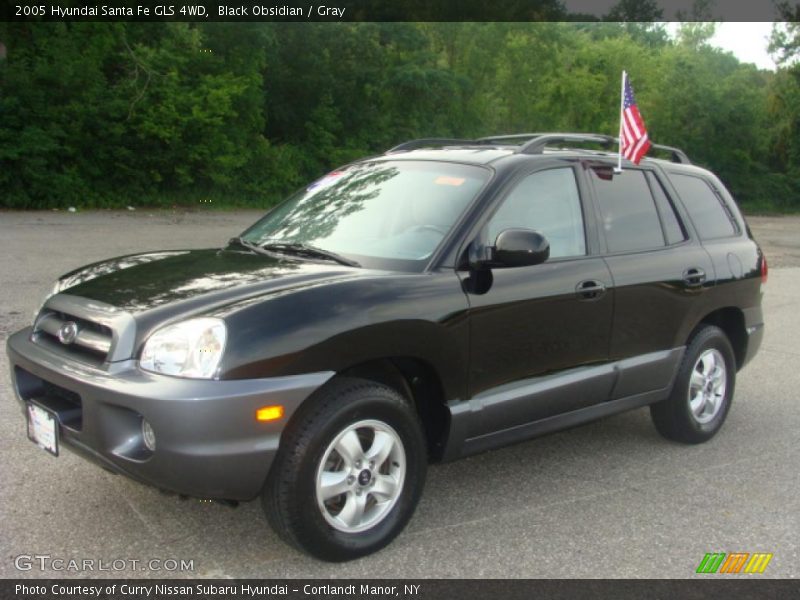 Black Obsidian / Gray 2005 Hyundai Santa Fe GLS 4WD