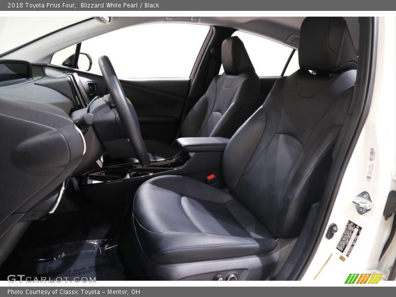 Blizzard White Pearl / Black 2018 Toyota Prius Four