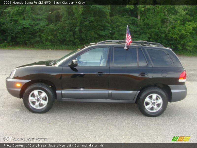 Black Obsidian / Gray 2005 Hyundai Santa Fe GLS 4WD