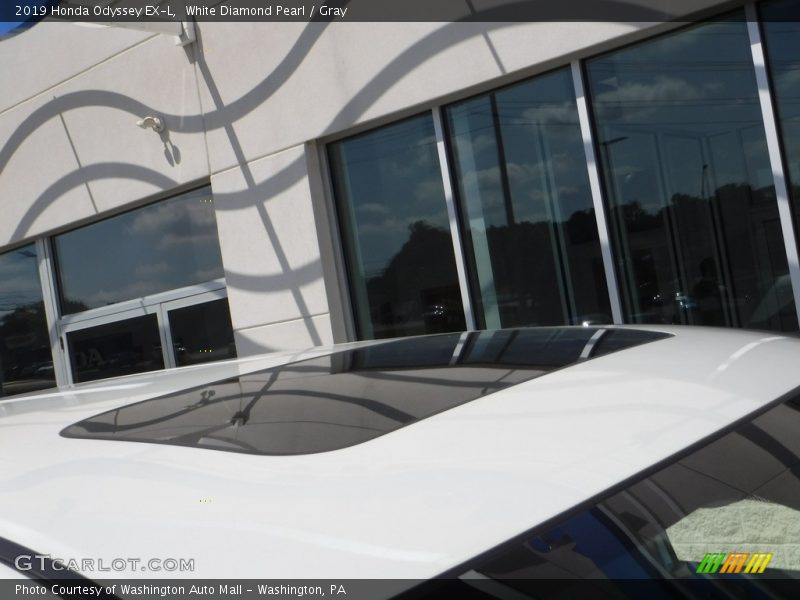 White Diamond Pearl / Gray 2019 Honda Odyssey EX-L