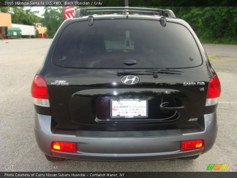 Black Obsidian / Gray 2005 Hyundai Santa Fe GLS 4WD