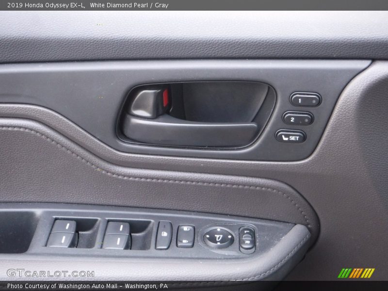 White Diamond Pearl / Gray 2019 Honda Odyssey EX-L