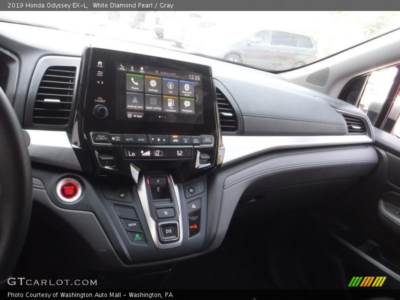 White Diamond Pearl / Gray 2019 Honda Odyssey EX-L