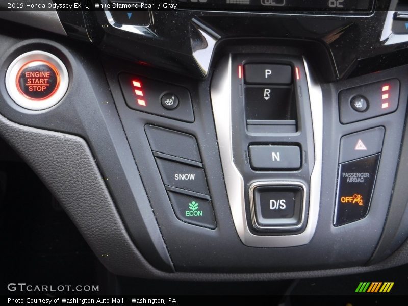 White Diamond Pearl / Gray 2019 Honda Odyssey EX-L