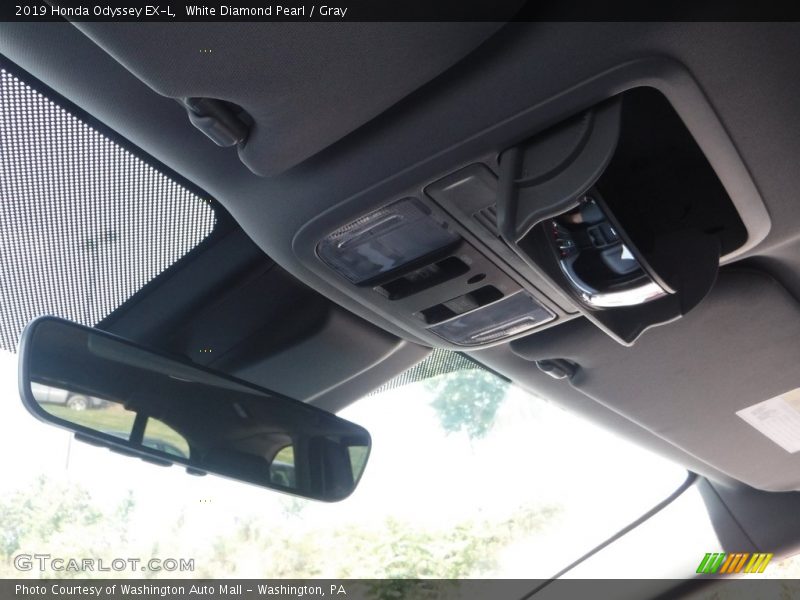 White Diamond Pearl / Gray 2019 Honda Odyssey EX-L