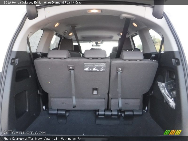 White Diamond Pearl / Gray 2019 Honda Odyssey EX-L