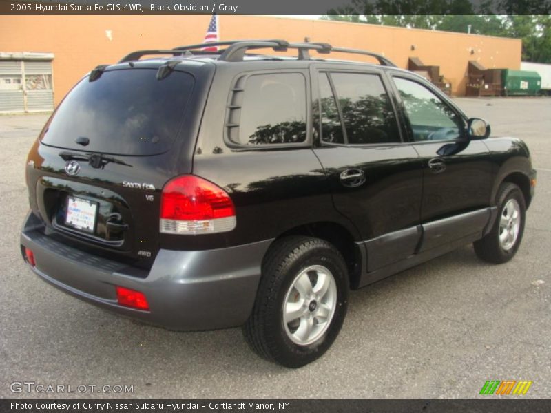 Black Obsidian / Gray 2005 Hyundai Santa Fe GLS 4WD
