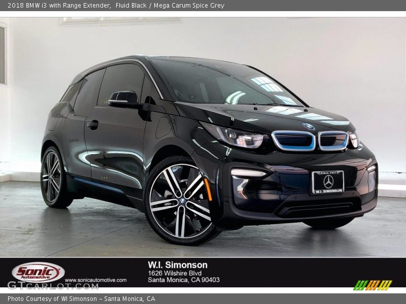 Fluid Black / Mega Carum Spice Grey 2018 BMW i3 with Range Extender