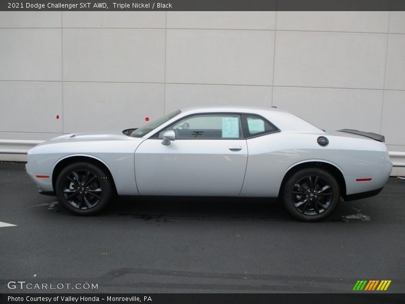 Triple Nickel / Black 2021 Dodge Challenger SXT AWD