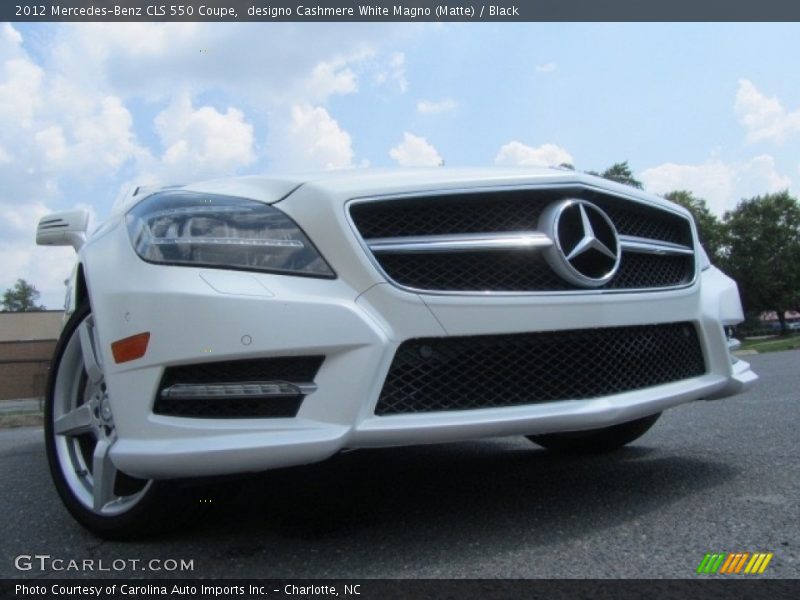 designo Cashmere White Magno (Matte) / Black 2012 Mercedes-Benz CLS 550 Coupe
