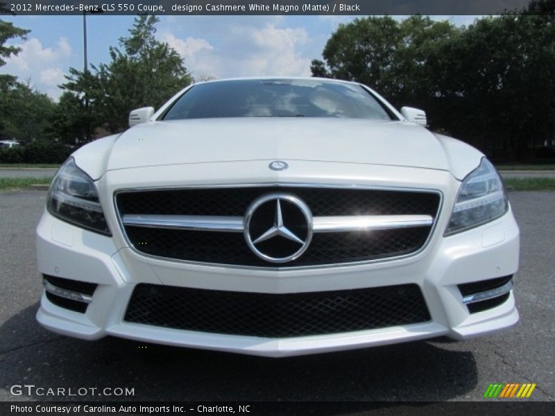 designo Cashmere White Magno (Matte) / Black 2012 Mercedes-Benz CLS 550 Coupe