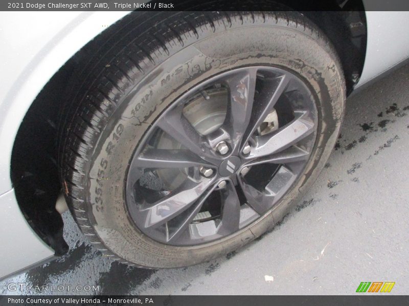 Triple Nickel / Black 2021 Dodge Challenger SXT AWD