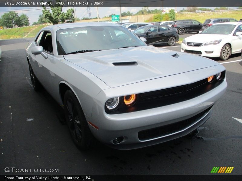 Triple Nickel / Black 2021 Dodge Challenger SXT AWD