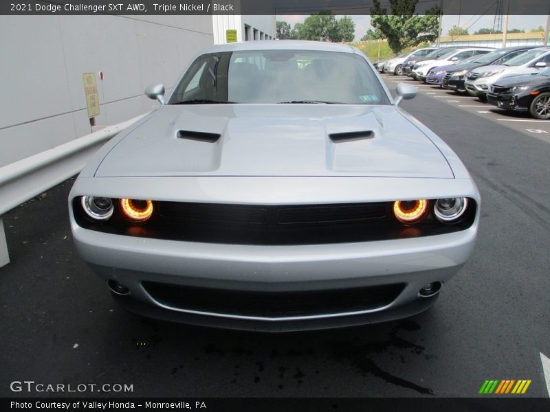 Triple Nickel / Black 2021 Dodge Challenger SXT AWD