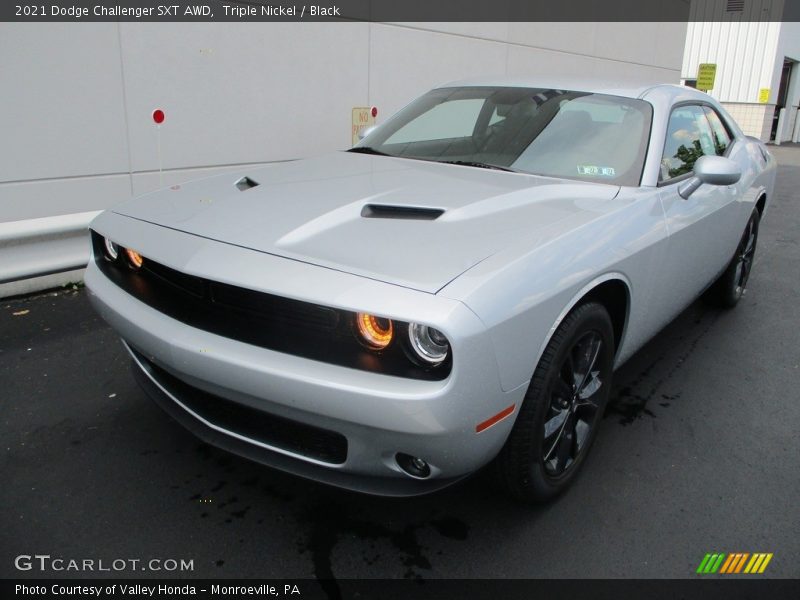 Triple Nickel / Black 2021 Dodge Challenger SXT AWD