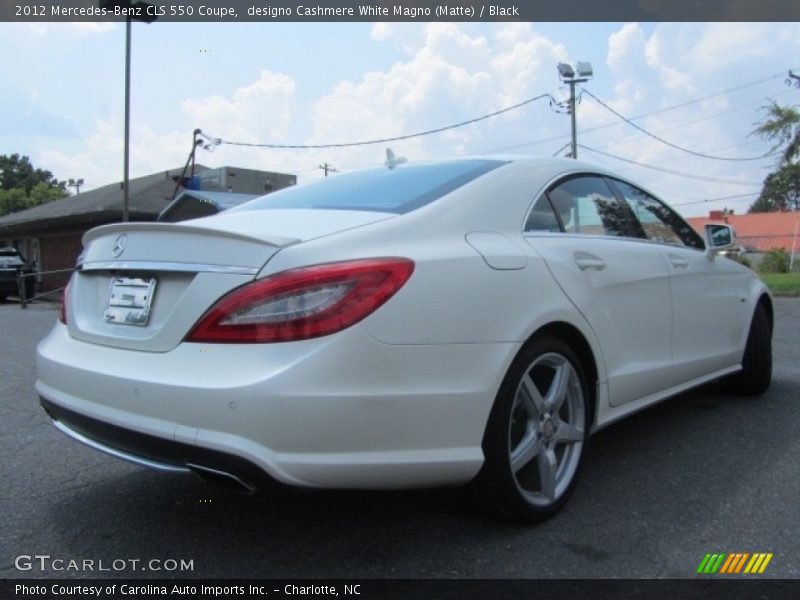 designo Cashmere White Magno (Matte) / Black 2012 Mercedes-Benz CLS 550 Coupe